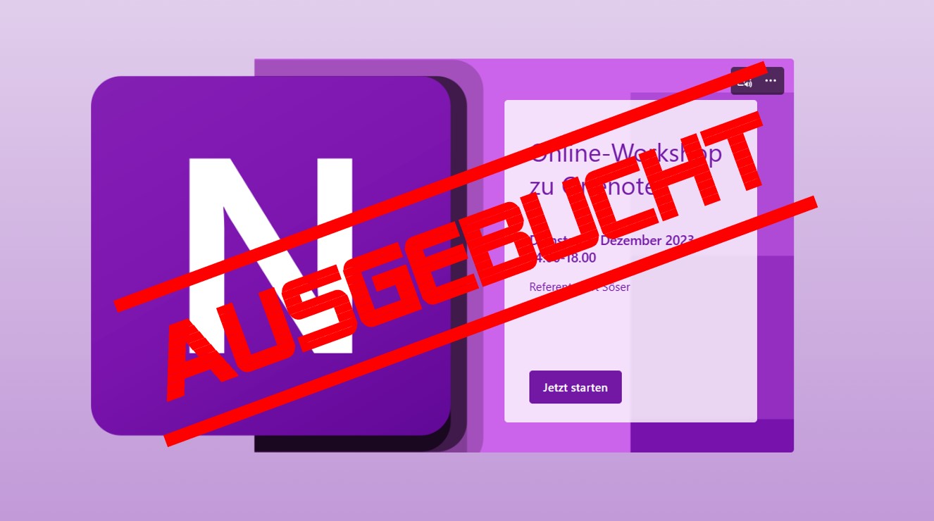 ausgebucht online workshop onenote